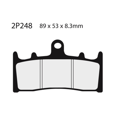 Juego pastillas de freno NISSIN 2P248NS Del. ZX6R 98-02 - motoscamaralweb.com