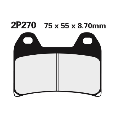 Juego pastillas de freno NISSIN 2P270NS Del. RS250 97-02 - motoscamaralweb.com