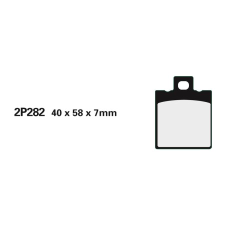 Juego pastillas de freno NISSIN 2P282NS Del. MOTO GUZZI - motoscamaralweb.com