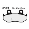 Juego pastillas de freno NISSIN 2P294ST Tra. 650 BURGMAN 03- - motoscamaralweb.com