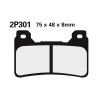 Juego pastillas de freno NISSIN 2P301ST Del. CBR600RR 05-06 - motoscamaralweb.com