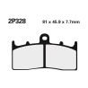 Juego pastillas de freno NISSIN 2P328ST Del. BMW - motoscamaralweb.com
