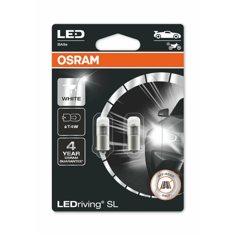 Lámpara OSRAM Retrofit LEDriving T4W Light 12V 0.8W - 2 uds - motoscamaralweb.com Lámpara OSRAM Retrofit LEDriving T4W Light 12V 0.8W - 2 uds - motoscamaralweb.com