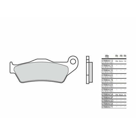 Pastillas Brembo organico 07BB04CC - motoscamaralweb.com