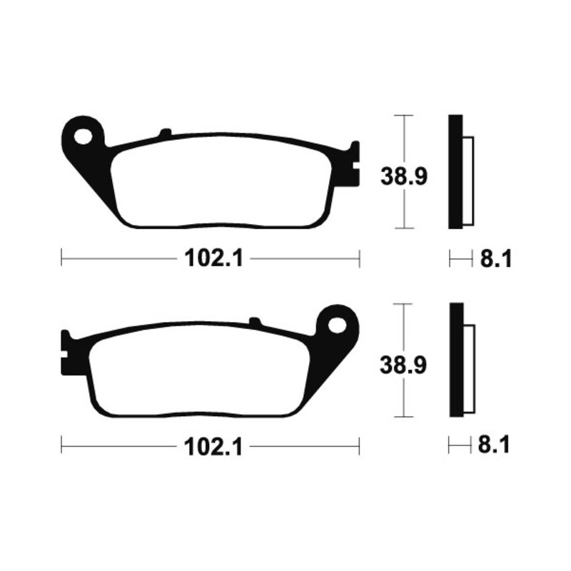 Pastillas de freno Tecnium MTR127 Sinterizadas - motoscamaralweb.com Pastillas de freno Tecnium MTR127 Sinterizadas - motoscamaralweb.com