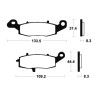 Pastillas de freno Tecnium MTR204 Sinterizadas - motoscamaralweb.com