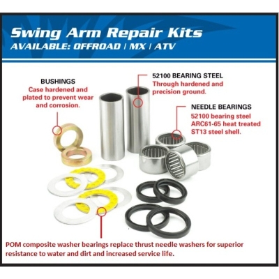 Kit de rodamientos de basculante ALL BALLS 28-1219- motoscamaralweb.co