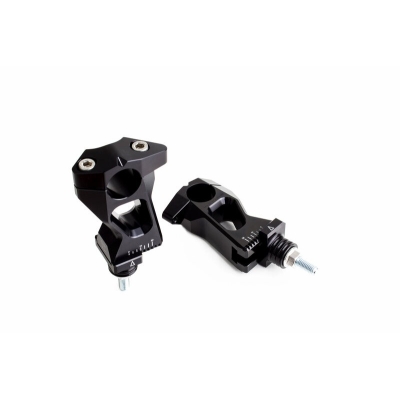 Alzas de manillar ajustables GILLES. negro - motoscamaralweb.com