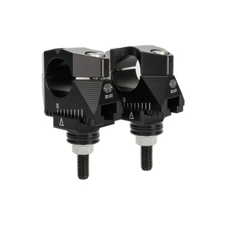 Alzas de manillar ajustables GILLES. negro - motoscamaralweb.com