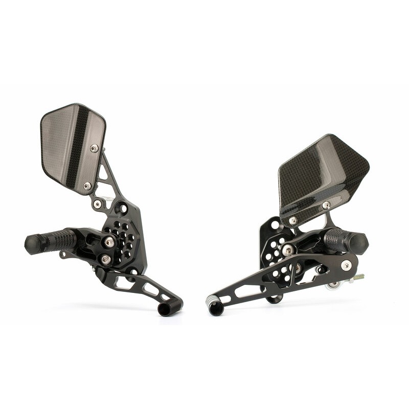Estriberas retrasadas GILLES AS31. negro - motoscamaralweb.com Estriberas retrasadas GILLES AS31. negro - motoscamaralweb.com