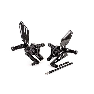 Estriberas retrasadas GILLES VCR38. negro - motoscamaralweb.com