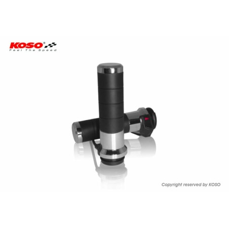 Puños calefactables Koso Titan-X. con interruptor de pulgar integrado