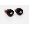 Protectores del eje delantero GILLES. negro / rojo - motoscamaralweb.com