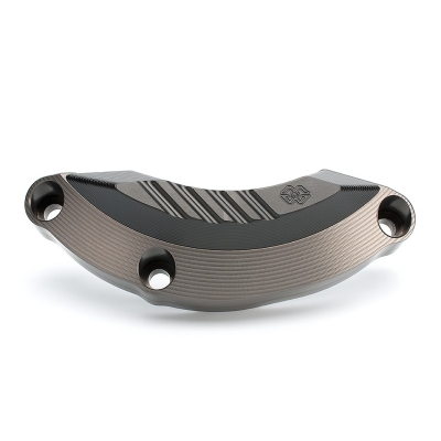 Protector de la tapa del motor GILLES (lado izquierdo). negro - motoscamaralweb.com