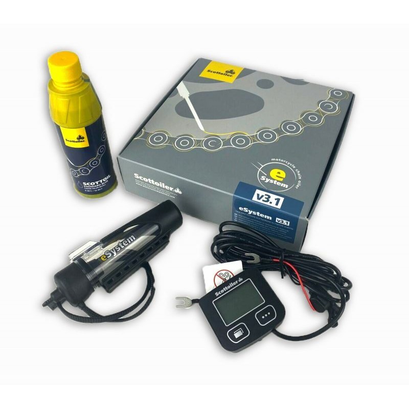 Sistema de lubricación SCOTTOILER eSystem 3.1 + Lubicante Standard Blue - motoscamaralweb.com Sistema de lubricación SCOTTOILER eSystem 3.1 + Lubicante Standard Blue - motoscamaralweb.com