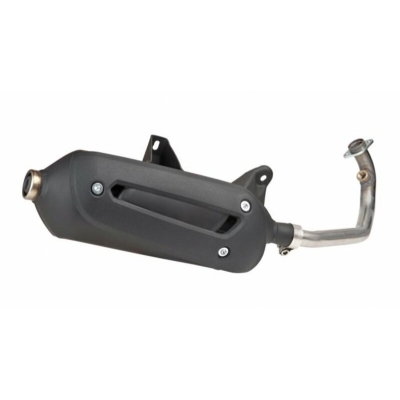 Escape completo TECNIGAS New Maxi 4 - Acero negro Vespa GTS - motoscamaralweb.com