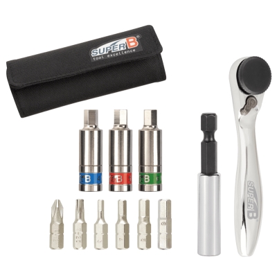 Mini llave de par con carraca Super B - 4/5/6 Nm - motoscamaralweb.com
