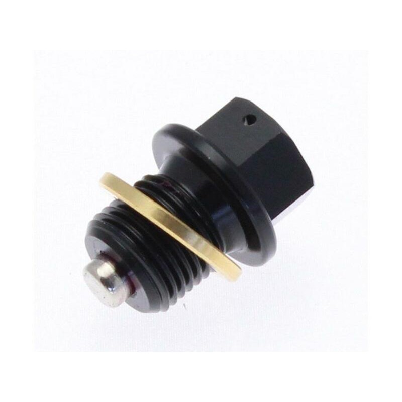 Tapón de vaciado de aceite TECNIUM magnético alu negro M14 x 1.50 x 13.5 - motoscamaralweb.com Tapón de vaciado de aceite TECNIUM magnético alu negro M14 x 1.50 x 13.5 - motoscamaralweb.com