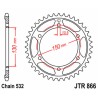 Corona JT 866 de acero con 38 dientes - motoscamaralweb.com