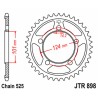 Corona JT SPROCKETS acero estándar 898 - Paso 525 - motoscamaralweb.com