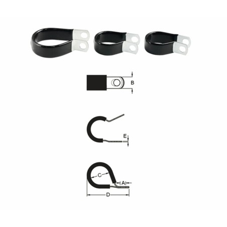 Aprieta cable BIHR inox de goma fino Ø19.1mm - motoscamaralweb.com
