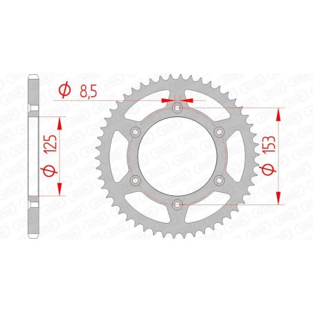 Corona AFAM acero autolimpiable 10212 - Paso 520 - motoscamaralweb.com