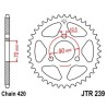 Corona JT 239 de acero con 36 dientes - motoscamaralweb.com