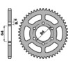 Corona PBR acero C45 estándar 809 - 428 - motoscamaralweb.com