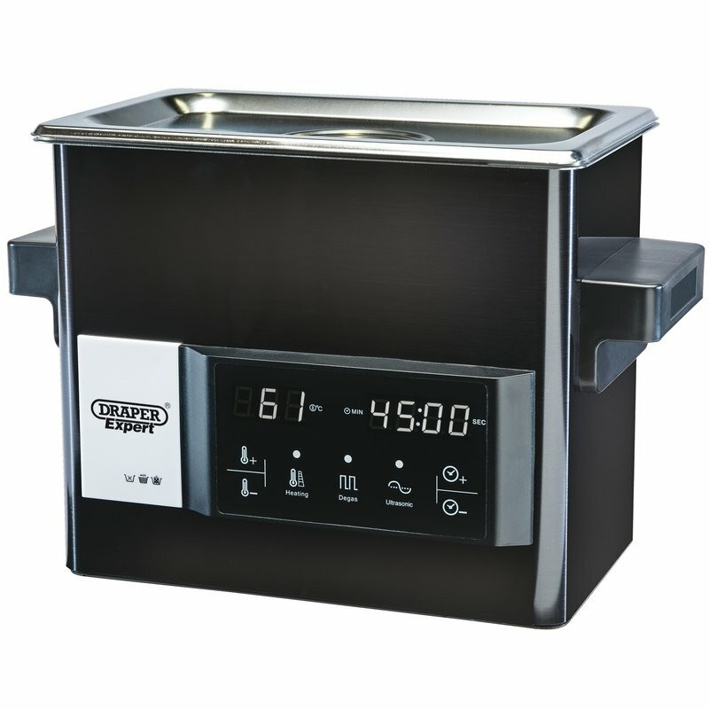 Tanque de limpieza Draper por ultrasonido 3L - motoscamaralweb.com Tanque de limpieza Draper por ultrasonido 3L - motoscamaralweb.com