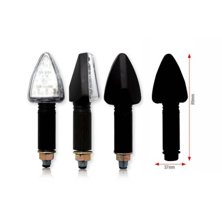 Juego de intermitentes LED BIHR Tri (brazo largo) - motoscamaralweb.com