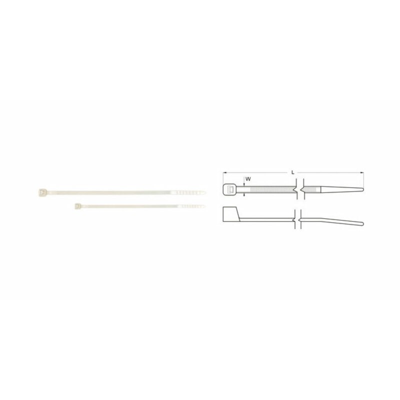 Bridas de nylon BIHR 3.6 x 203mm blanco - motoscamaralweb.com Bridas de nylon BIHR 3.6 x 203mm blanco - motoscamaralweb.com