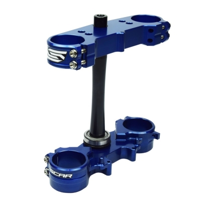 Tija SCAR offset 22mm - Azul - motoscamaralweb.com