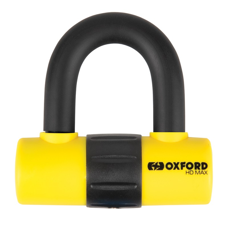 Candado de disco OXFORD HD MAX - Ø14mm amarillo - motoscamaralweb.com