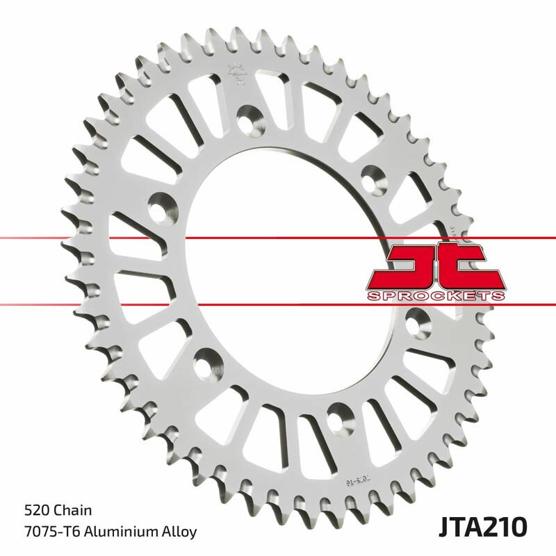 Corona JT Aluminio negro JT 210 con 50 dientes - motoscamaralweb.com Corona JT Aluminio negro JT 210 con 50 dientes - motoscamaralweb.com