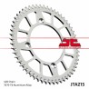 Corona JT Aluminio rojo JT 215 con 48 dientes - motoscamaralweb.com