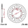 Corona JT 520 de aluminio con 50 dientes - motoscamaralweb.com