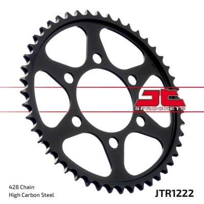Corona JT 1222. 47 dientes. acero - motoscamaralweb.com