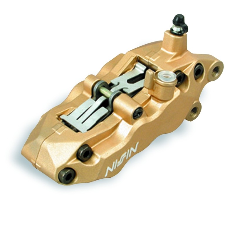 Pinza freno 6 pistones NISSIN Izquierda - Oro - motoscamaralweb.com Pinza freno 6 pistones NISSIN Izquierda - Oro - motoscamaralweb.com