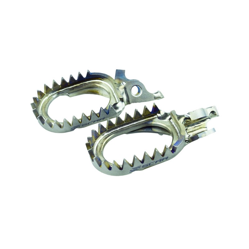 Estriberas de Titanio SCAR - motoscamaralweb.com Estriberas de Titanio SCAR - motoscamaralweb.com