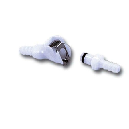 Conexión rápida bloqueo doble blanco MONTION PRO Ø6mm - motoscamaralweb.com