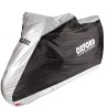 Funda cubremoto para exterior OXFORD Aquatex - Moto / Scooter - Negro / Plata - M - motoscamaralweb.com