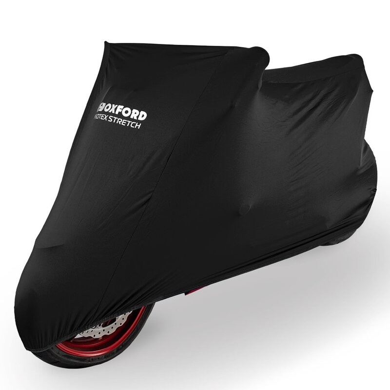 Funda cubremoto para interior OXFORD Protex Stretch - Moto / Scooter - Negro - L - motoscamaralweb.com Funda cubremoto para interior OXFORD Protex Stretch - Moto / Scooter - Negro - L - motoscamaralweb.com