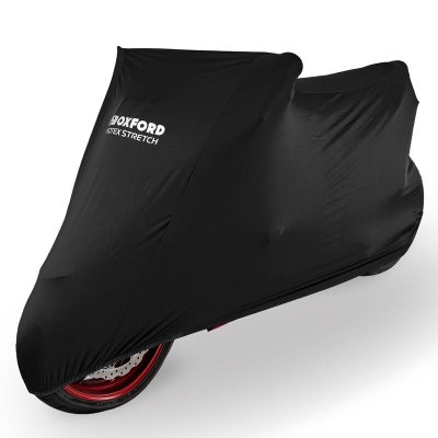 Funda cubremoto para interior OXFORD Protex Stretch - Moto / Scooter - Negro - M - motoscamaralweb.com