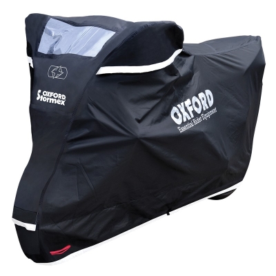 Funda cubremoto para exterior OXFORD Stormex - Moto / Scooter - Negro - XL - motoscamaralweb.com