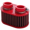 Filtro de aire BMC universal doble Ø47mm - motoscamaralweb.com