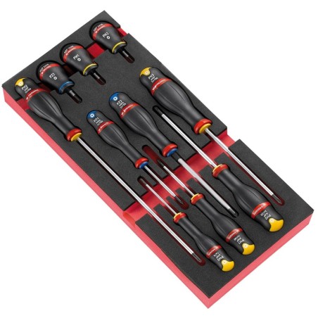 Set bandeja destornilladores estrella FACOM Protwist® 10u - motoscamaralweb.com