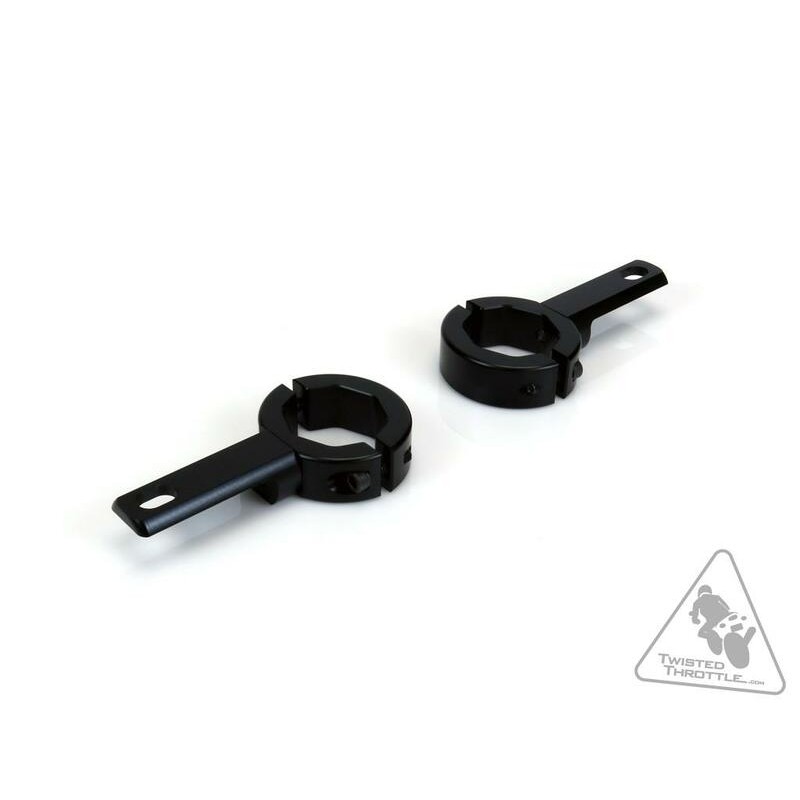 Soporte al chasis/defensas para luces Denali Ø32-38mm Color negro - motoscamaralweb.com