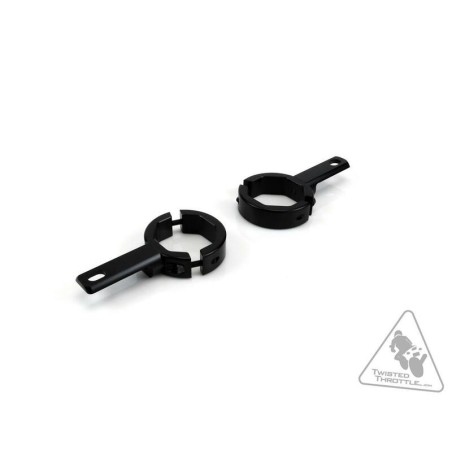 Soporte a la horquilla para luces Denali Ø39-49mm Color negro - motoscamaralweb.com