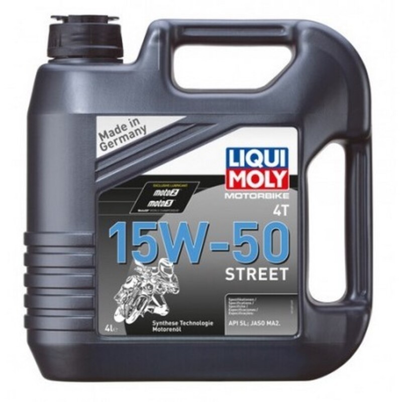 Garrafa de 4L aceite Liqui Moly HC sintético 15W-50 Street - motoscamaralweb.com Garrafa de 4L aceite Liqui Moly HC sintético 15W-50 Street - motoscamaralweb.com