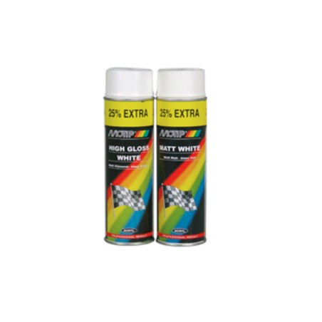Pintura MOTIP blanco mate 500ML - motoscamaralweb.com
